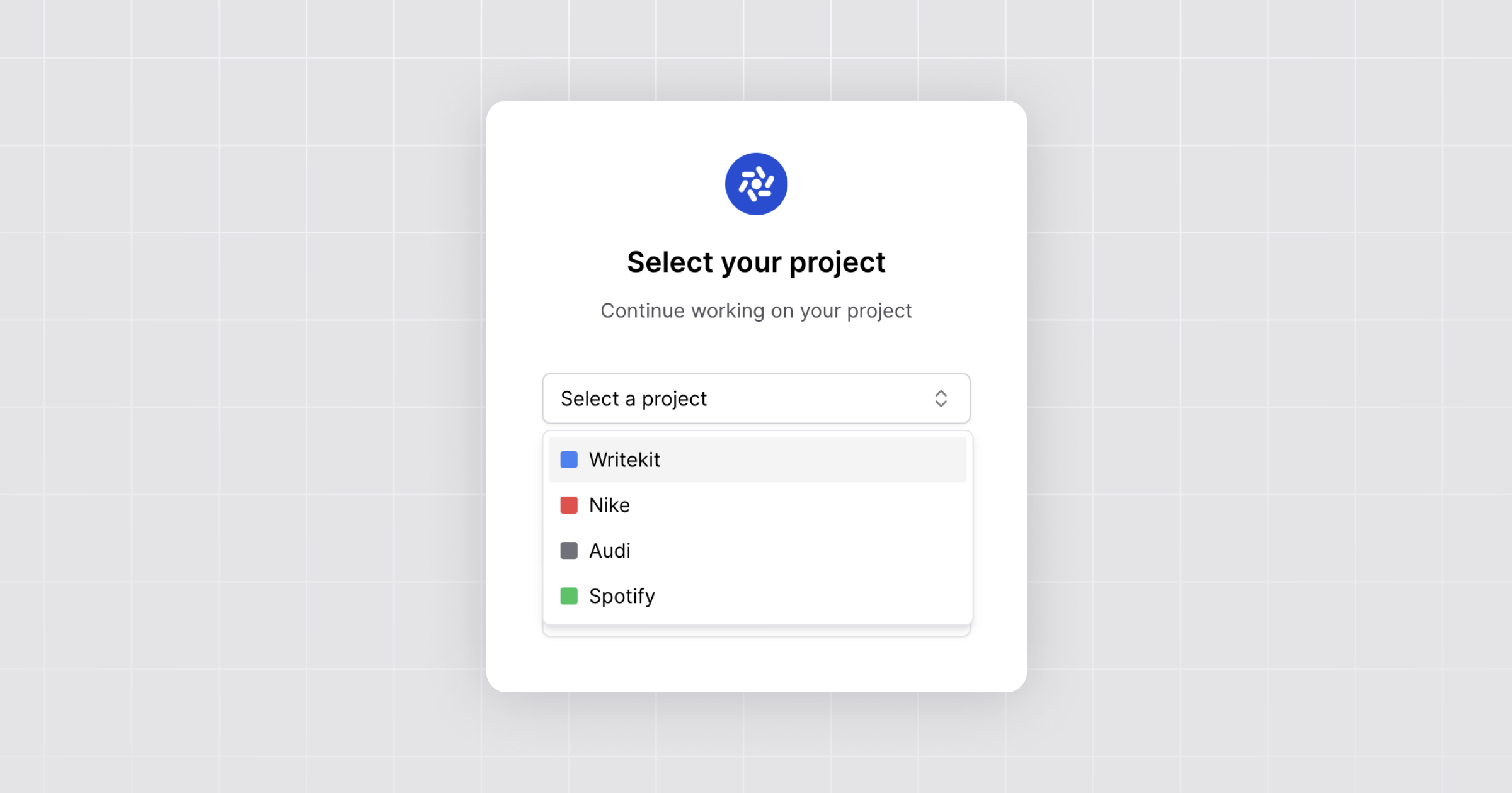 Manage using Projects